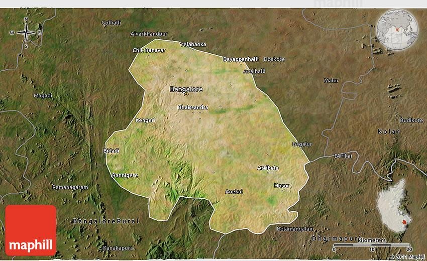 satelit mapu Bangaloru