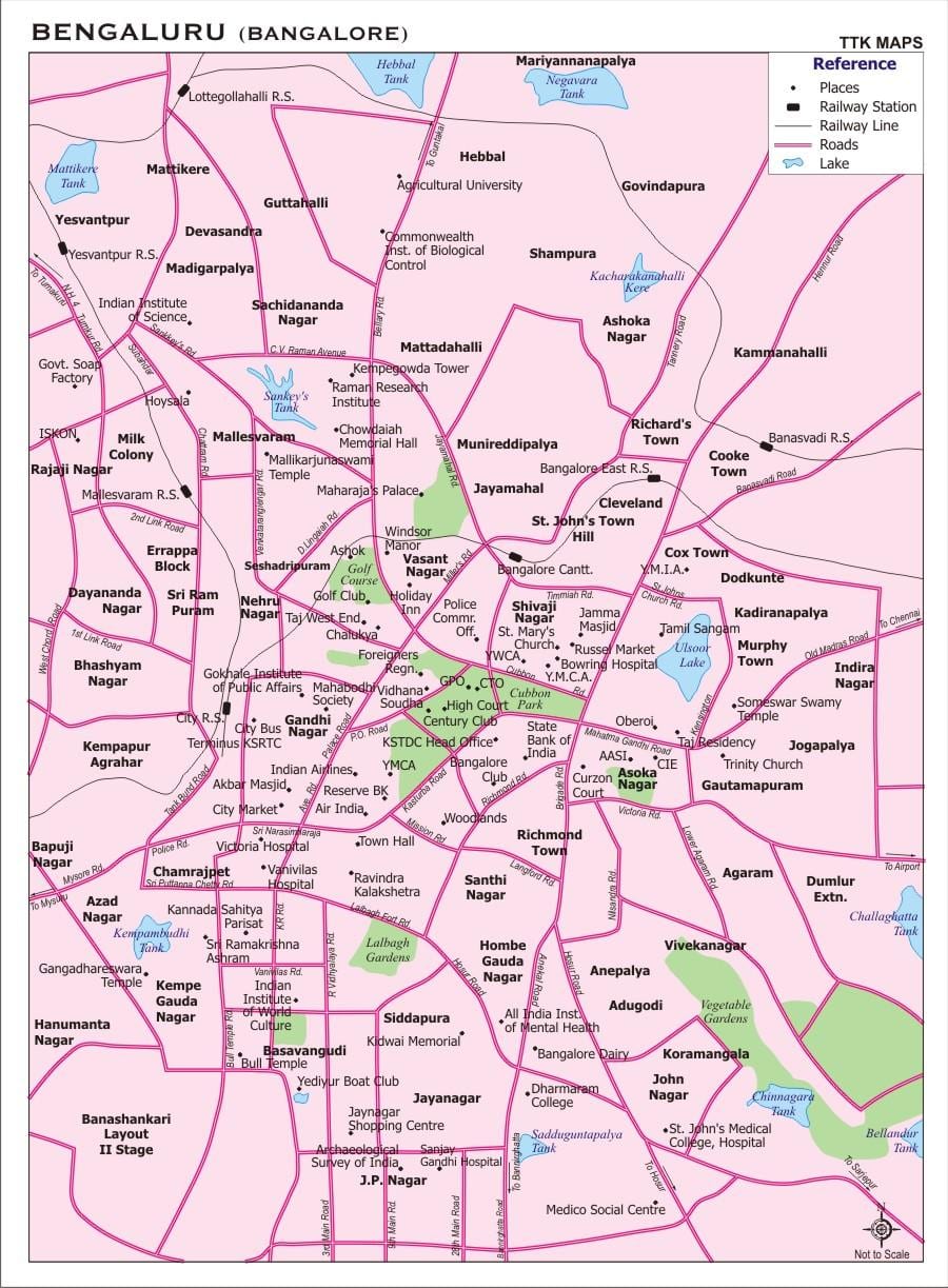 Banglore u mapu