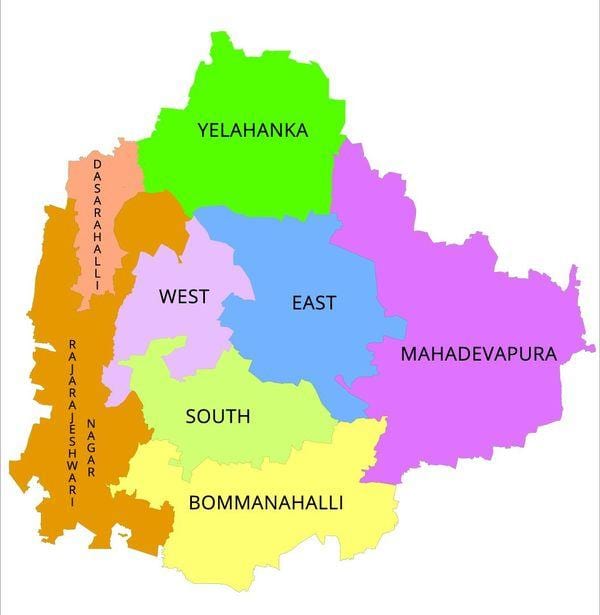 Bangaloru BBMP ward mapu