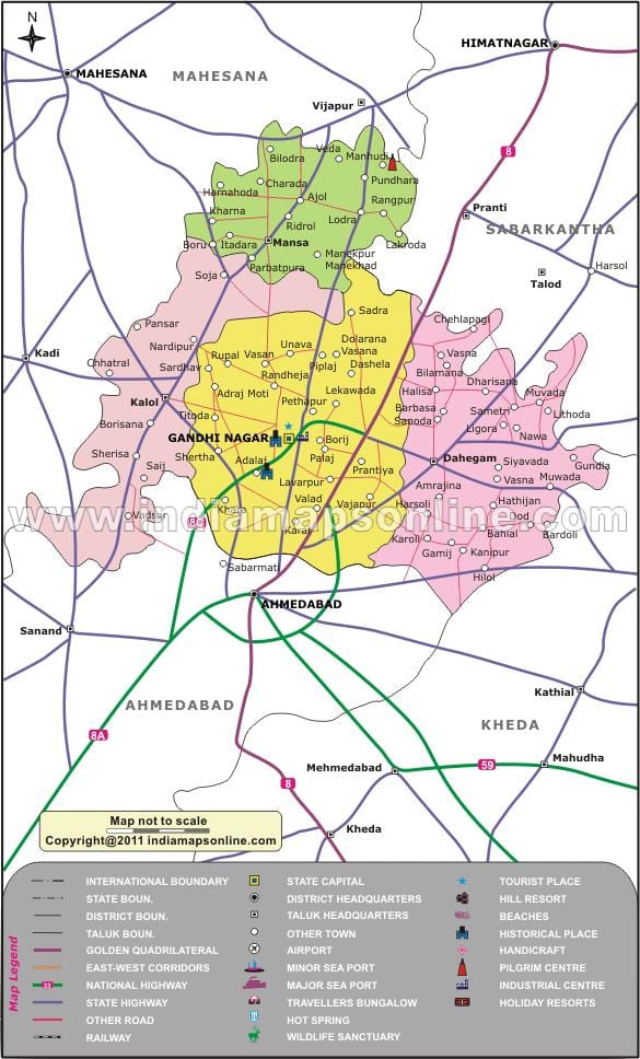 Bangaloru gandhinagar mapu