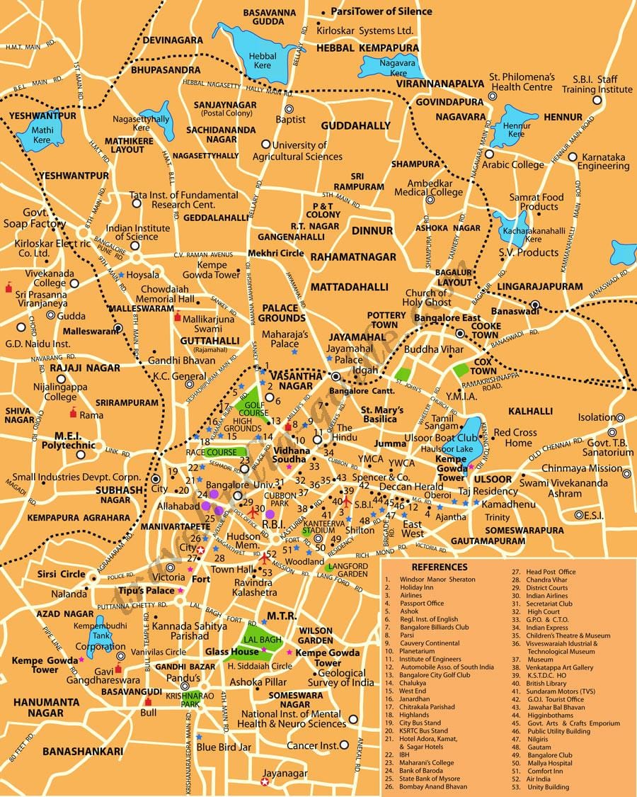 Bangaloru na mapi