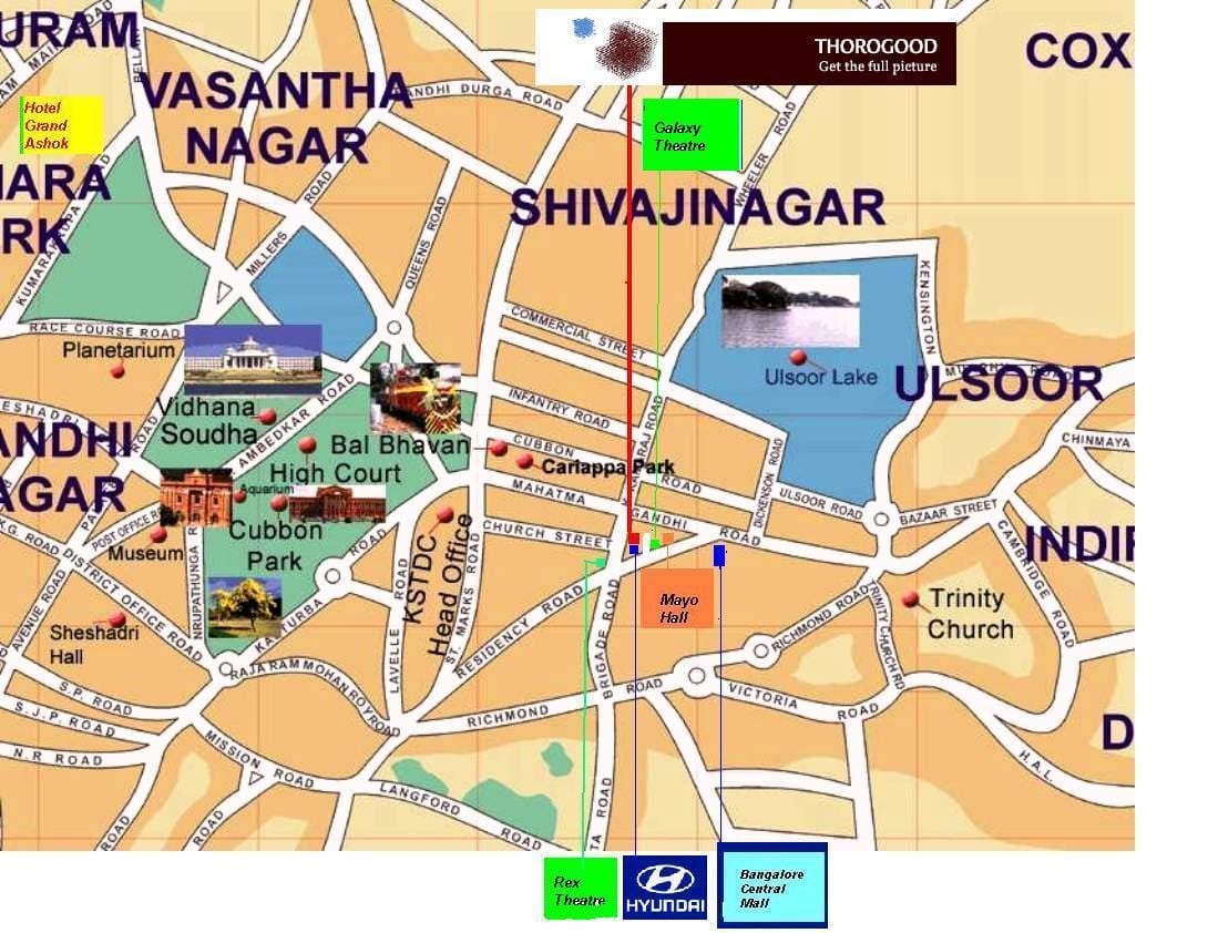 Ulsoor Bangaloru mapu